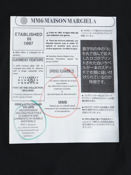 Mm6 Maison Margiela: Чёрная футболка 