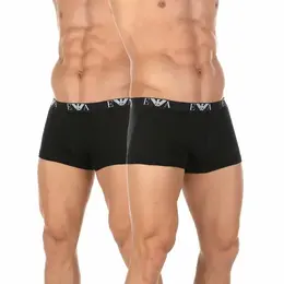 EMPORIO ARMANI: Чёрные трусы 