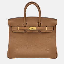 Hermes: Коричневая сумка  Birkin 25
