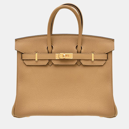 Hermes: Коричневая сумка  Birkin 25