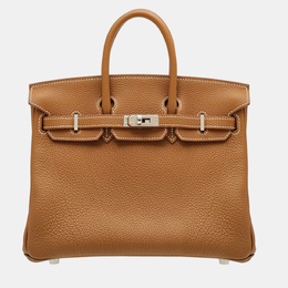 Hermes: Коричневая сумка  Birkin 25