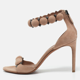 Alaia: Бежевые сандалии 