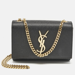 Saint Laurent Paris: Чёрная сумка  Monogram Kate