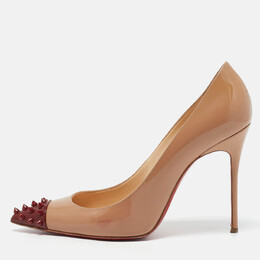 Christian Louboutin: Бежевые туфли 