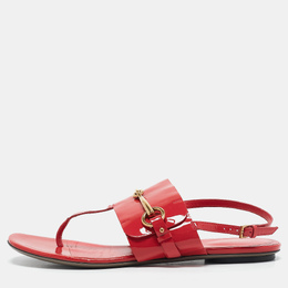 Gucci: Розовые сандалии  Horsebit