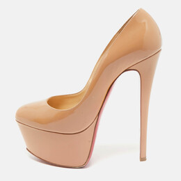 Christian Louboutin: Бежевые туфли 