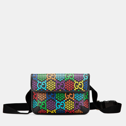 Gucci: Чёрная сумка  GG Supreme
