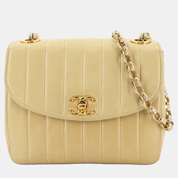 Chanel: Бежевая сумка 