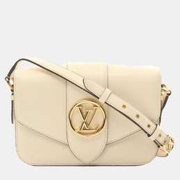 Louis Vuitton: Белая сумка  Pont Neuf