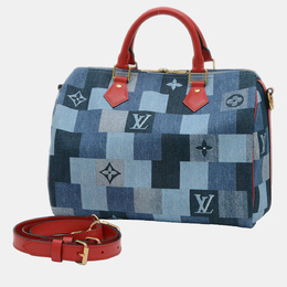 Louis Vuitton: Голубая сумка  Speedy