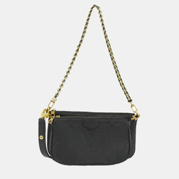 Louis Vuitton: Чёрная сумка  Pochette Accessoires