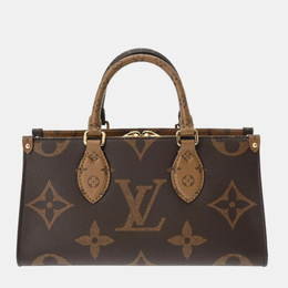 Louis Vuitton: Коричневая сумка-шоппер 