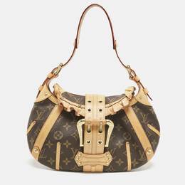 Louis Vuitton: Коричневая сумка  Leonor