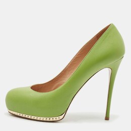 Valentino: Зелёные туфли  Rockstud