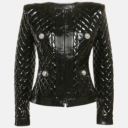 Balmain: Чёрная куртка 