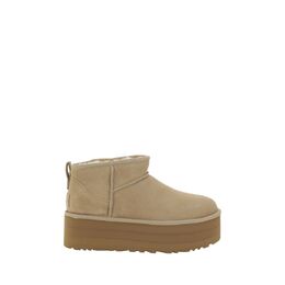 UGG: Бежевые сапоги  Ultra Mini
