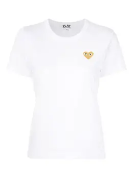 Comme Des Garçons Play: Белая футболка  Heart