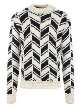 Saint Laurent: Чёрный свитер 