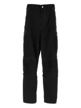 Balenciaga: Чёрные брюки 