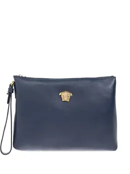 Versace: Синий клатч  Medusa