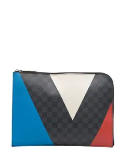 Louis Vuitton Pre-Owned: Чёрный клатч 