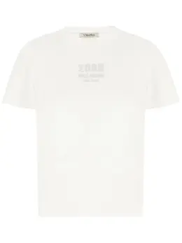 Max Mara: Белая футболка 