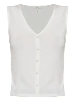 rag & bone: Белый жилет 