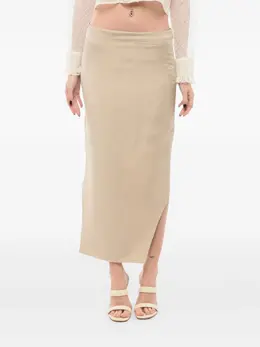 Givenchy: Шёлковая юбка 