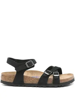 Birkenstock: Чёрные сандалии 