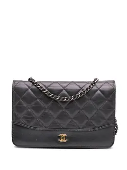 CHANEL Pre-Owned: Чёрный кошелёк 