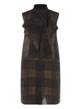 sacai: Платье цвета хаки 