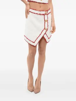 Balmain: Твидовая юбка 