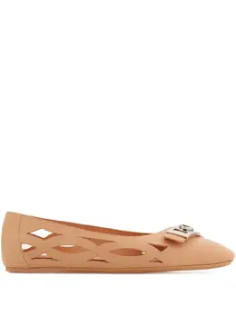 Ferragamo: Розовые балетки 
