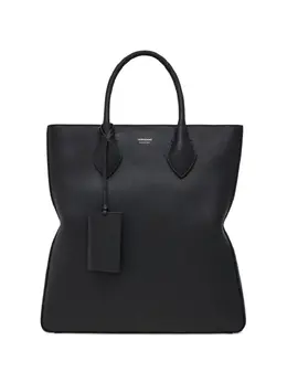 Ferragamo: Чёрная сумка-шоппер 