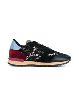 Valentino: Чёрные кроссовки 