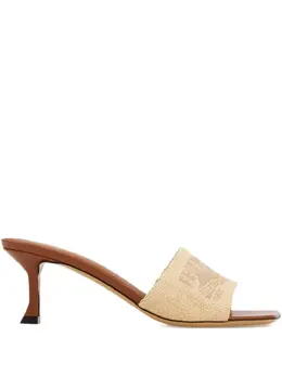 Ferragamo: Коричневые сабо 