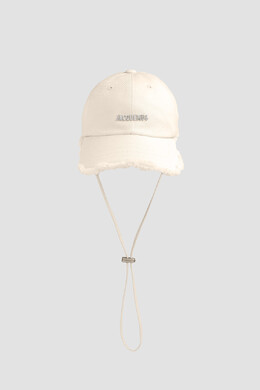 Jacquemus: Белая кепка 