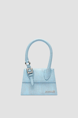 Jacquemus: Голубая сумка  Chiquito