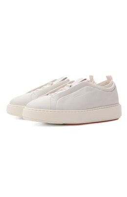 Santoni: Белые кеды 