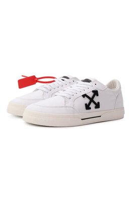Off-White: Белые кеды  Vulcanized