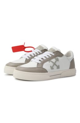 Off-White: Белые кеды  Vulcanized