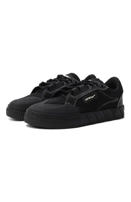 Off-White: Чёрные кеды  Vulcanized