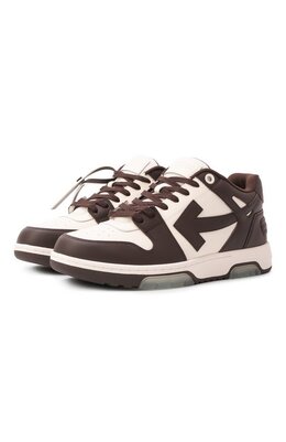 Off-White: Коричневые кеды  Out of Office