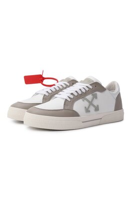 Off-White: Белые кеды  Vulcanized