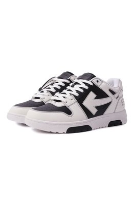 Off-White: Чёрные кеды  Out of Office
