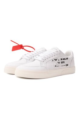 Off-White: Белые кеды  Vulcanized
