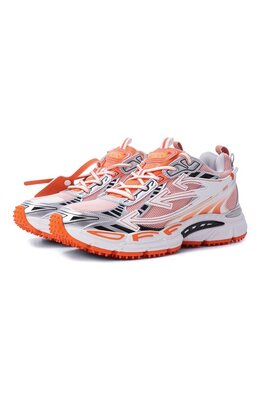 Off-White: Оранжевые кроссовки 