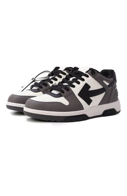 Off-White: Серые кеды  Out of Office