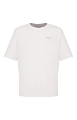Off-White: Хлопковая футболка 