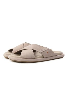 Santoni: Бежевые шлёпанцы 